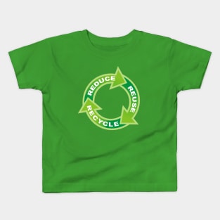 Reduce Reuse Recycle Circle Kids T-Shirt